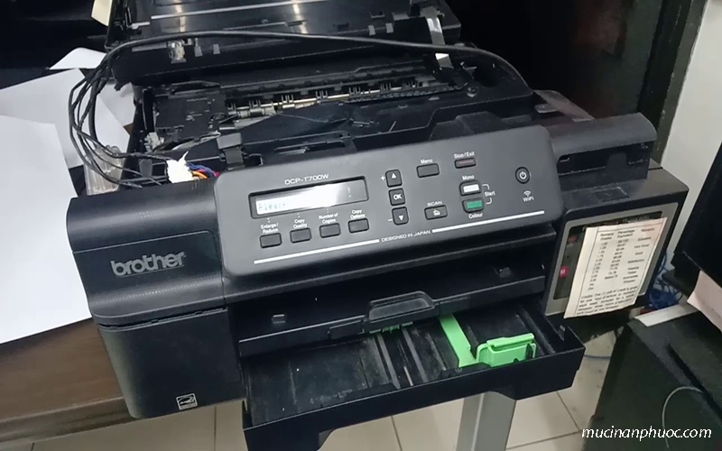 Máy in Brother báo lỗi Print Unable 0B do linh kiện hỏng